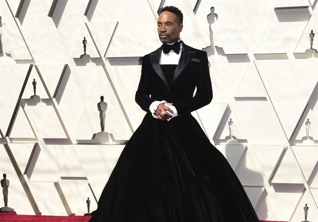 Red carpet man in dress